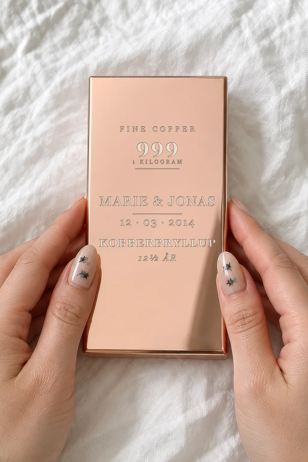 Copper bar 1 kg — Custom Engraved Bar — Coppervm