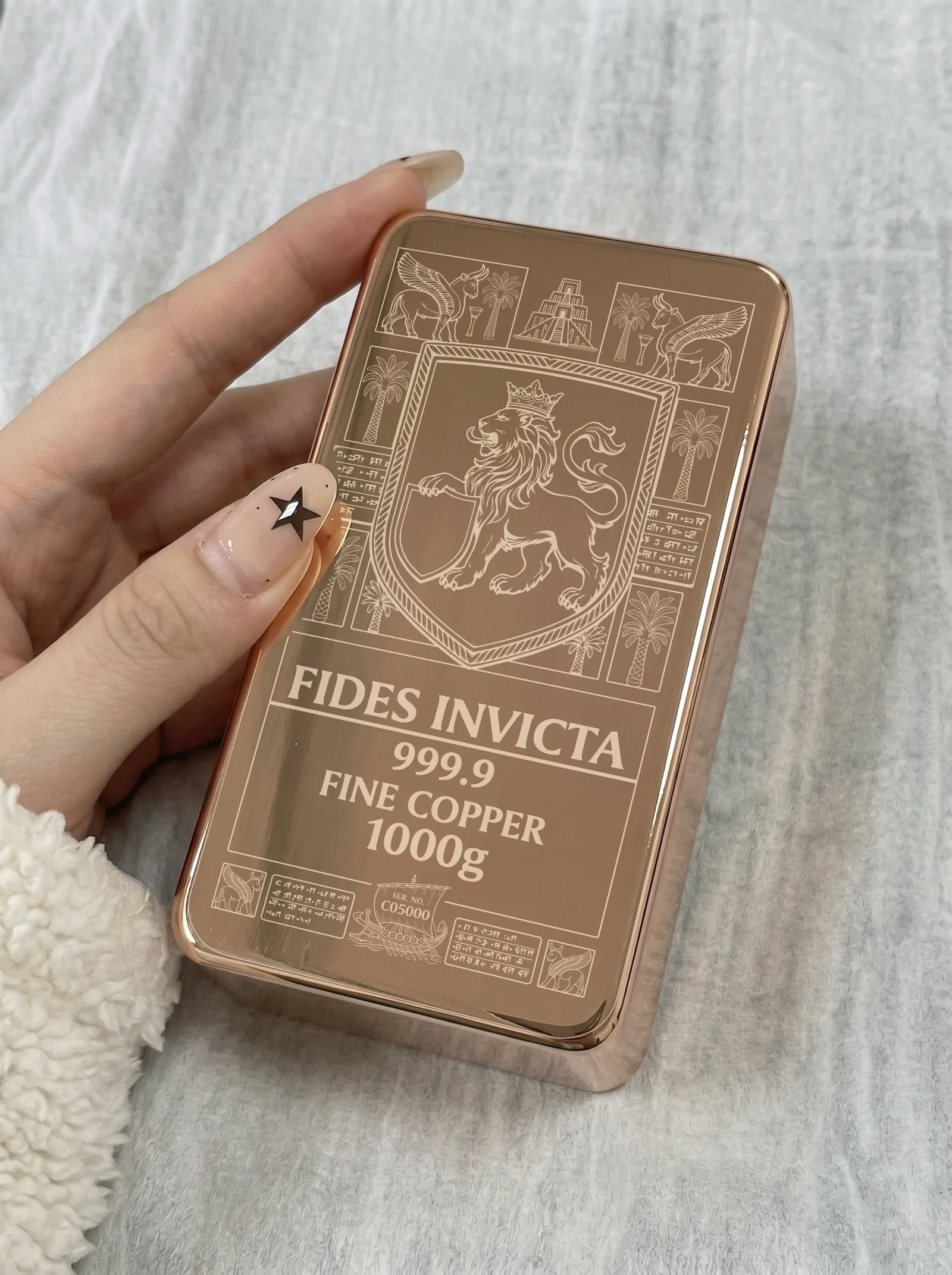 Coppervm 1 kg copper bar — INVICTA SIGNATURE